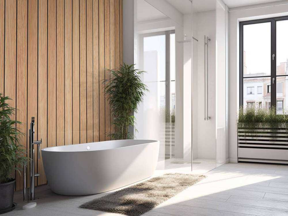 Planches de bois verticales légères