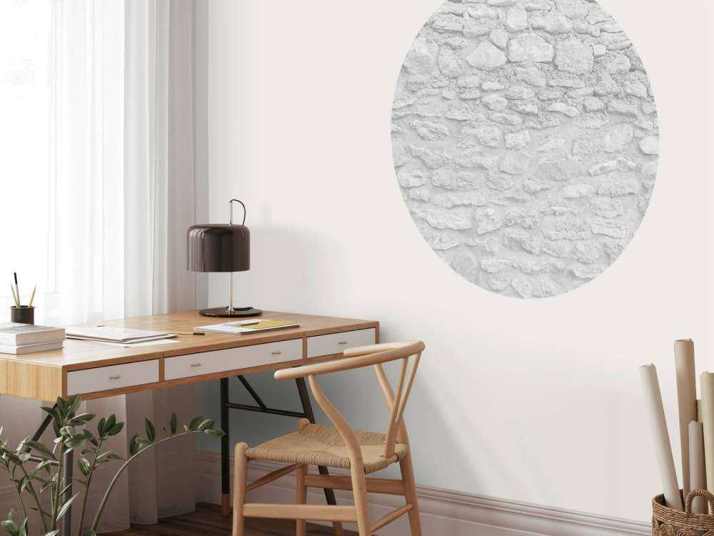 Mur léger avec briques brutes