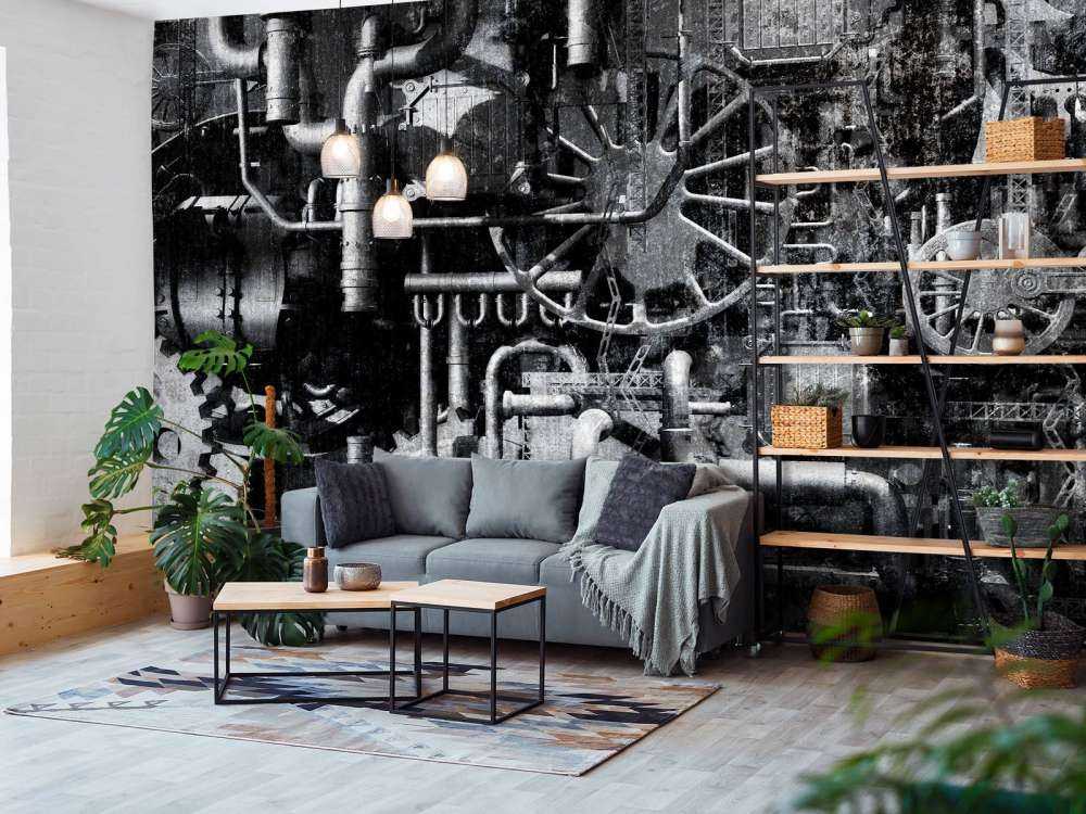 Ancienne salle des machines d'un train