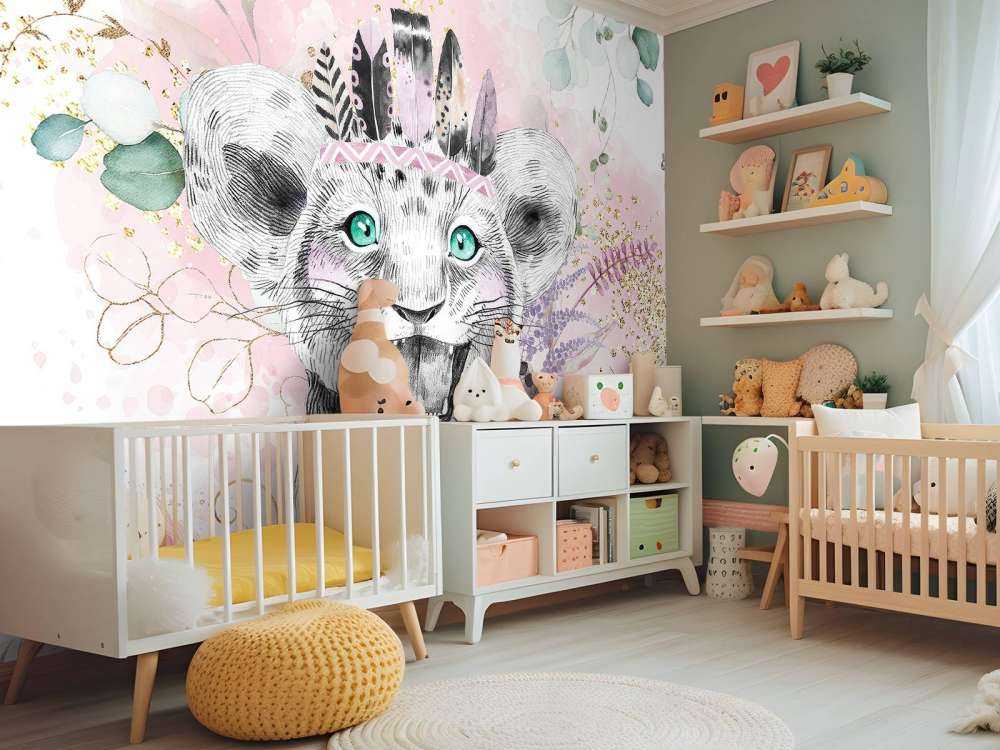 Lionne forêt féérique