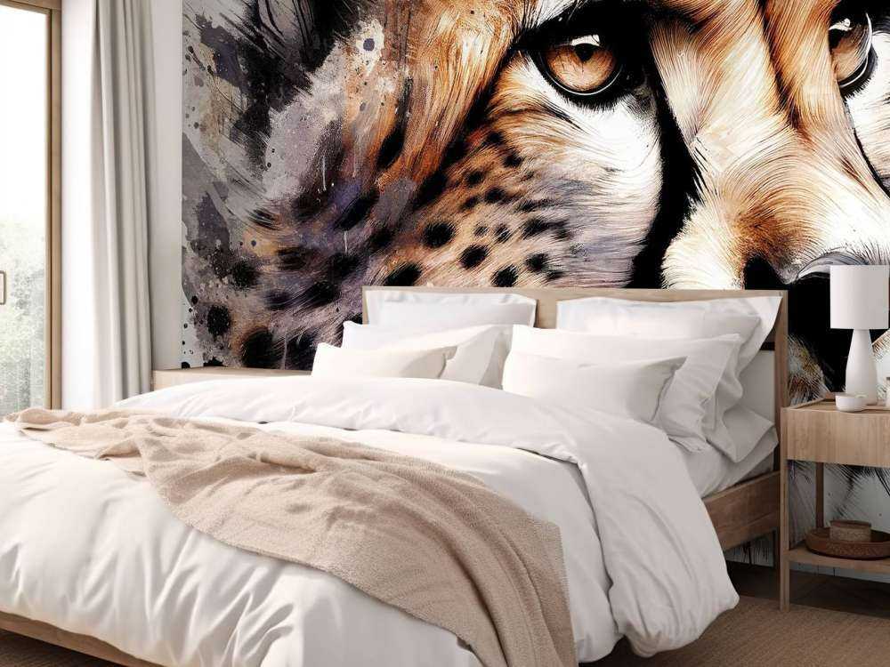 Guépard à l'aquarelle