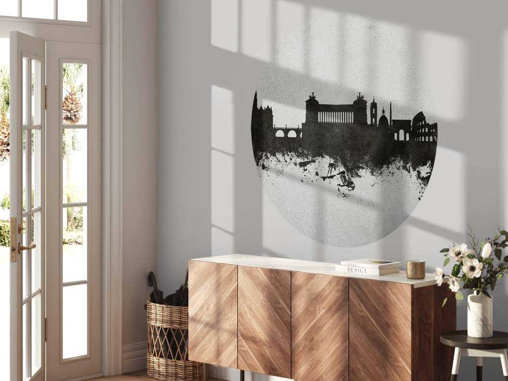 Aquarelle skyline, Rome