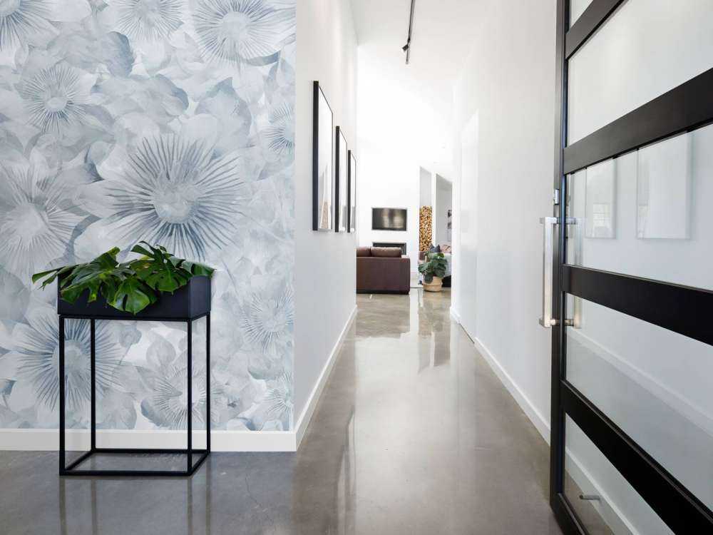 Élégance Aquarelle Botanique Lune Bleue