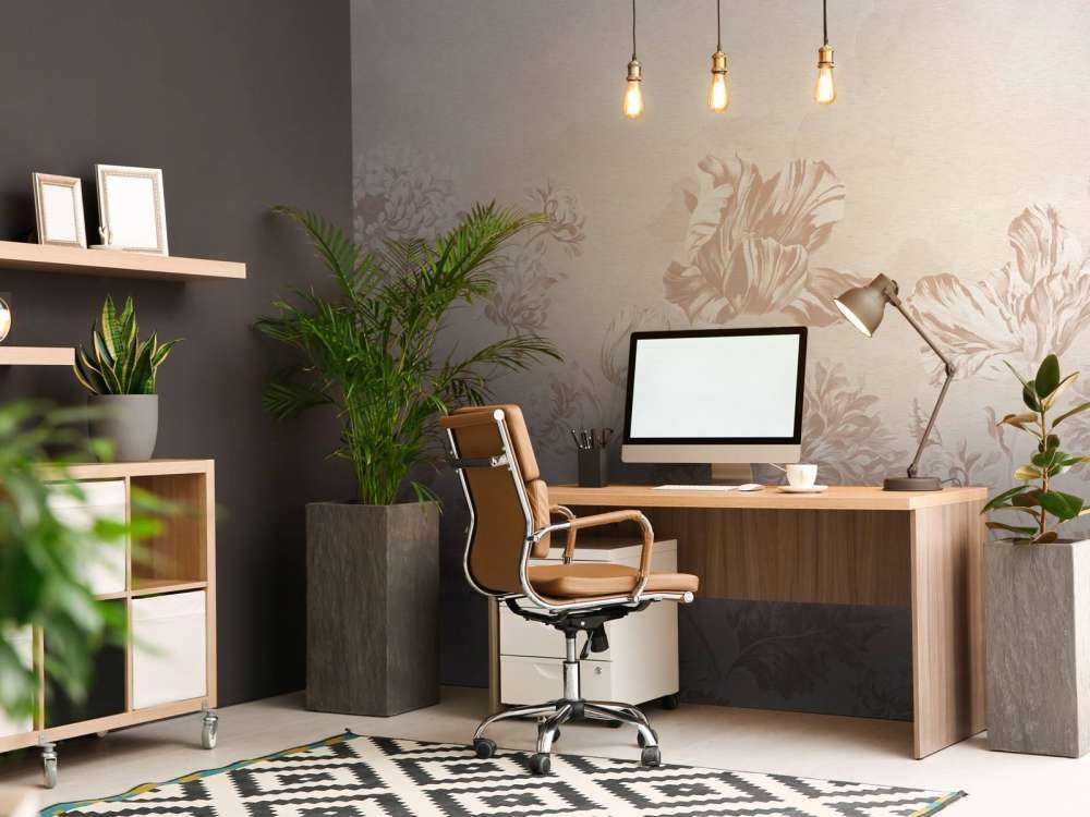 Paysage floral baroque - rose poudré