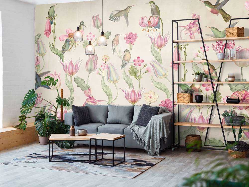 Symphonie de tulipes colibri