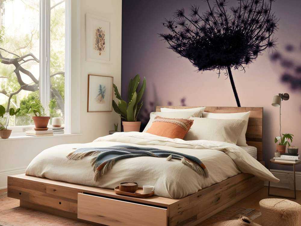 Silhouette de fleurs