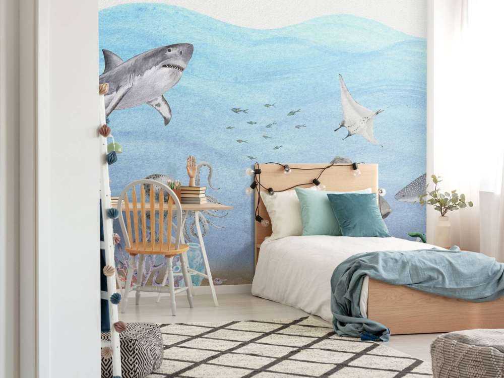 Le monde sous-marin avec les requins