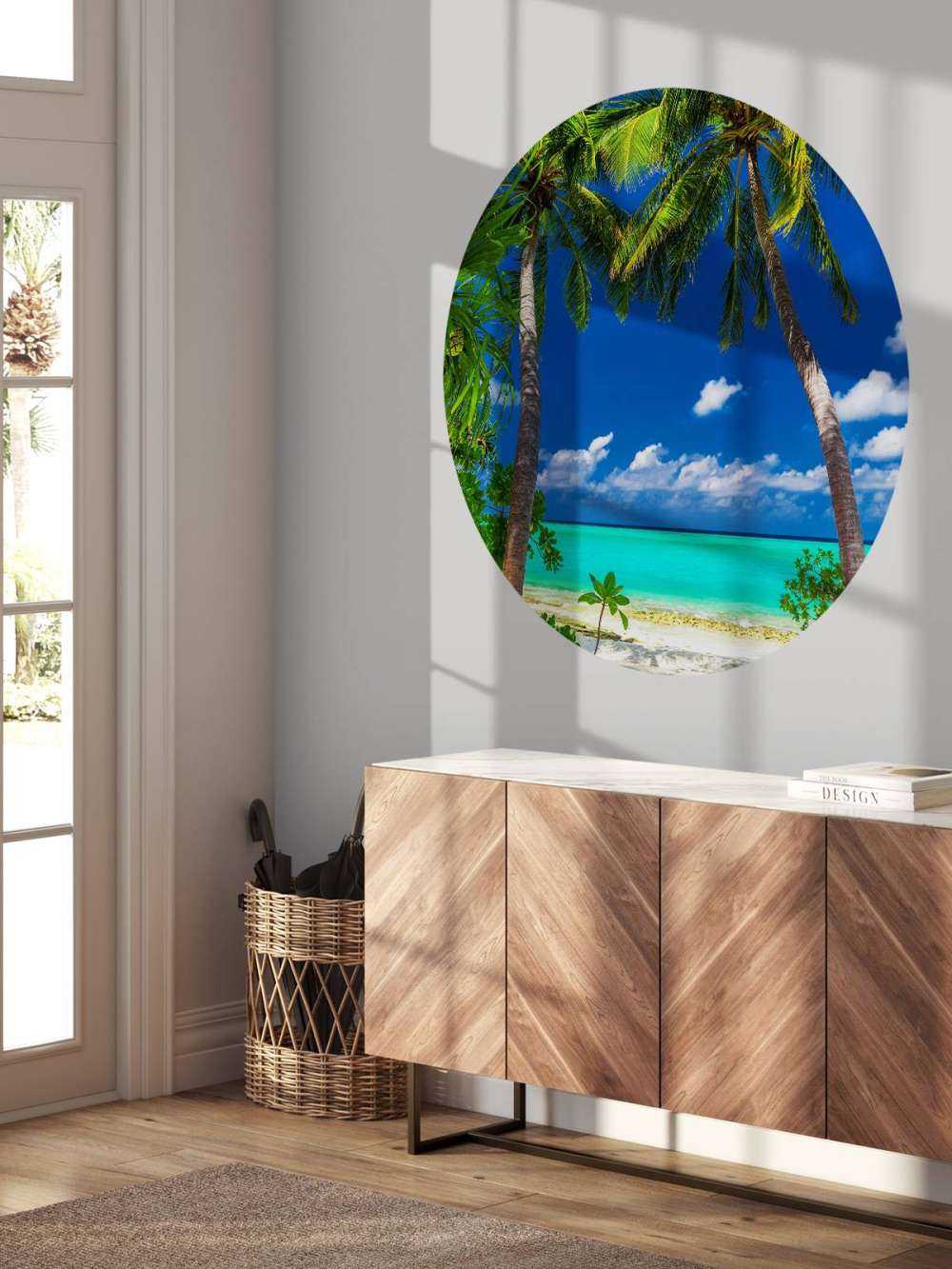 Palmiers sur une île