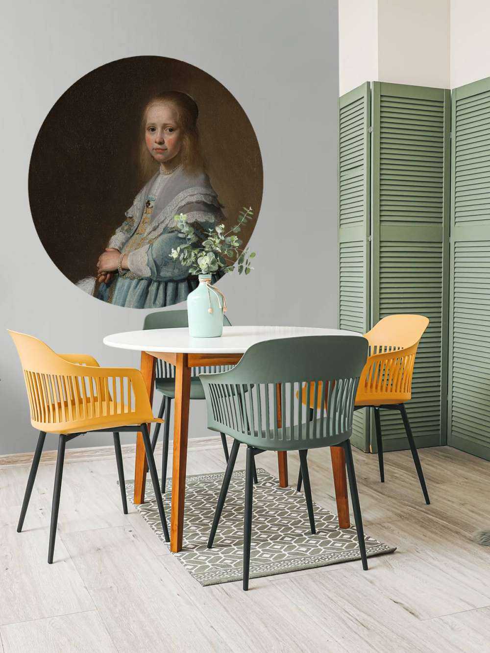 Portrait d'une fille en bleu