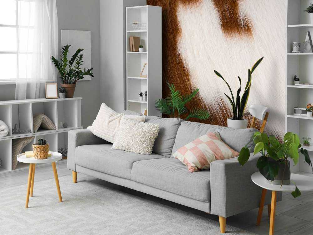 Cuir de vachette rouge et blanc cuir de vachette