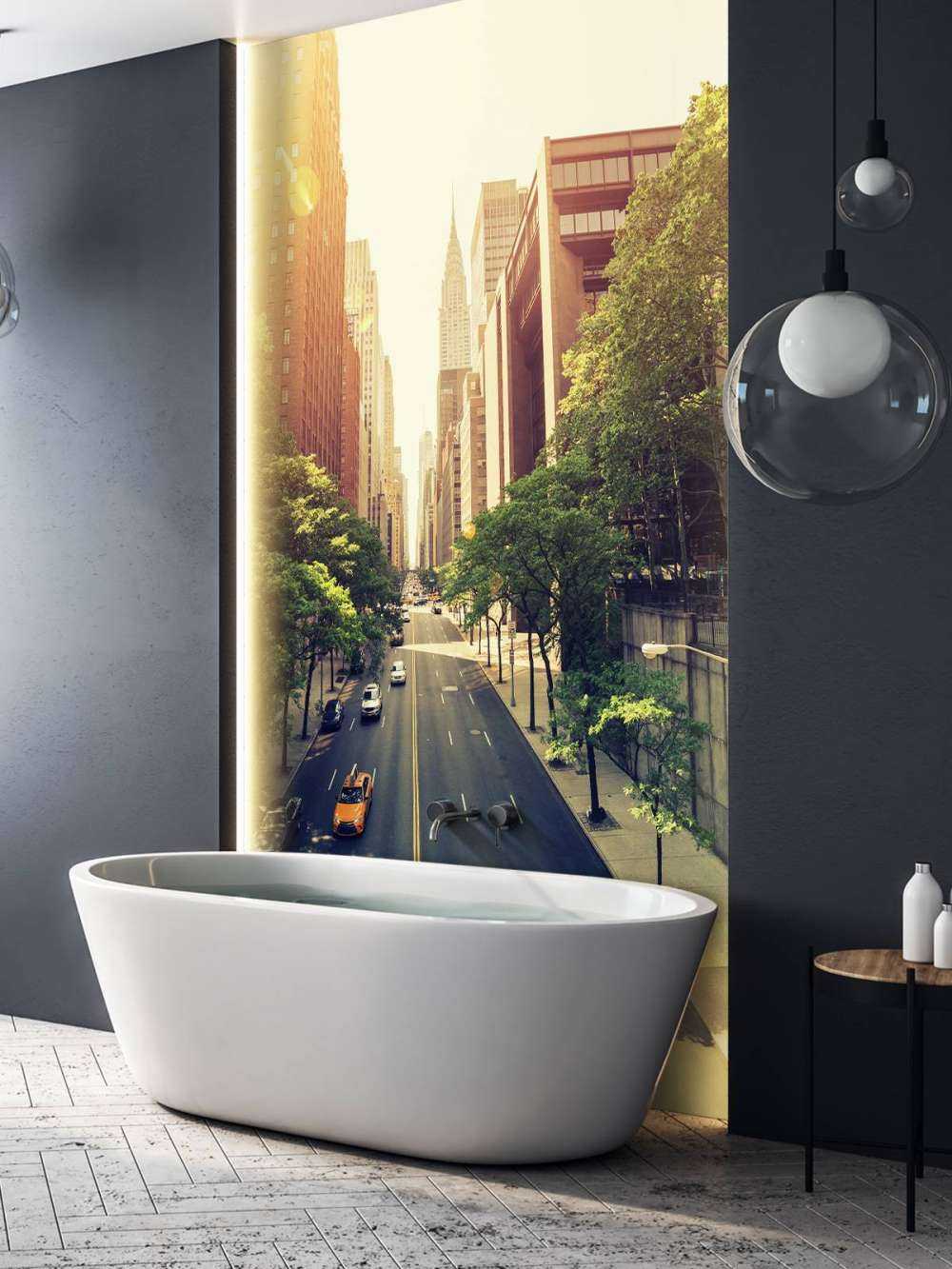 Autoroute à travers une ville