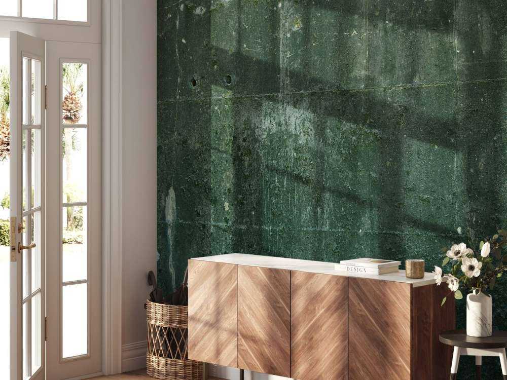 Aspect de béton vert