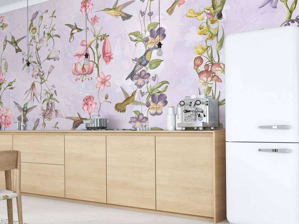 Weadow et Fleurs de Jardin Violet
