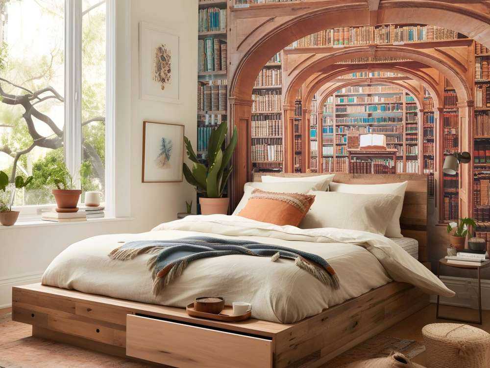 Galerie de livres en bois