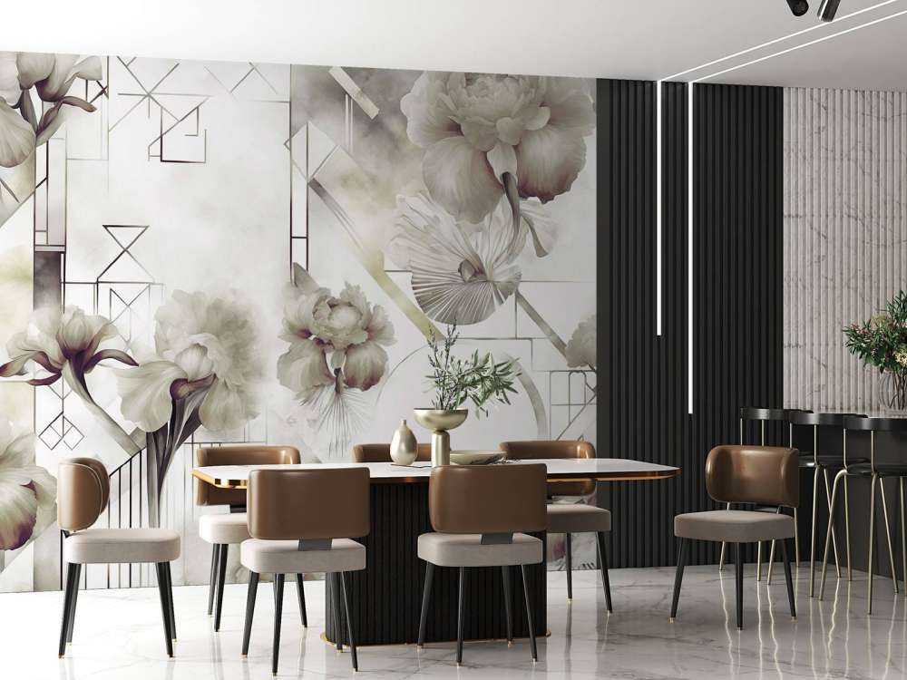 Géométrie Aquarelle Verte