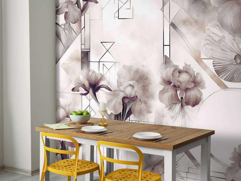 Géométrie Aquarelle Marron