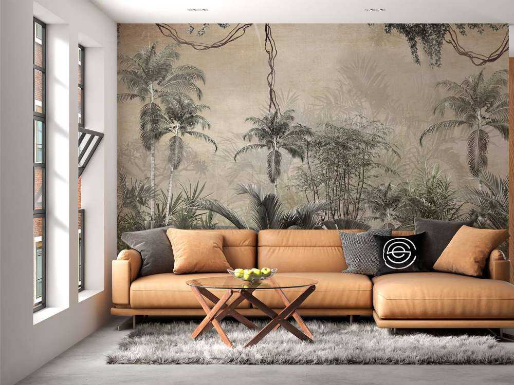 Forêt tropicale dans le brouillard