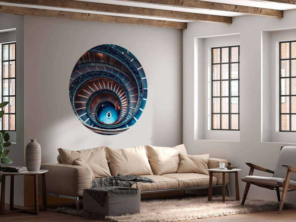 Spirale de lumière et de cuivre