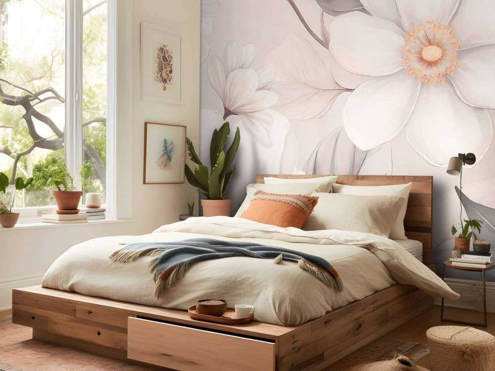 Fleurs de magnolia douces en crème