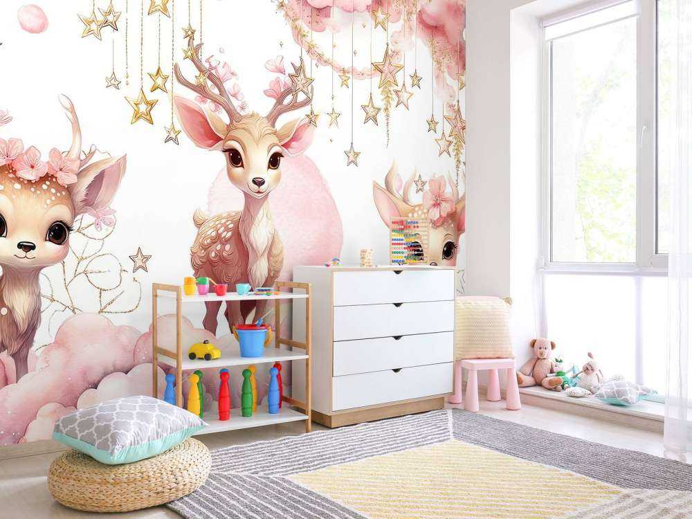 Dromerig cerf entre les étoiles