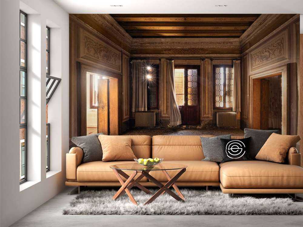 Palais en ruines abandonné