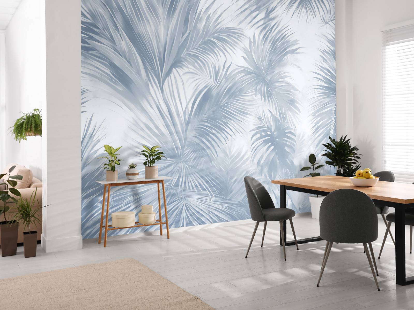 Palm Extravaganza Bleu