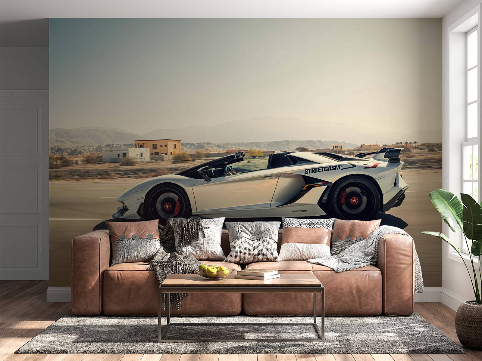 Lamborghini Aventador Roadster dans le désert