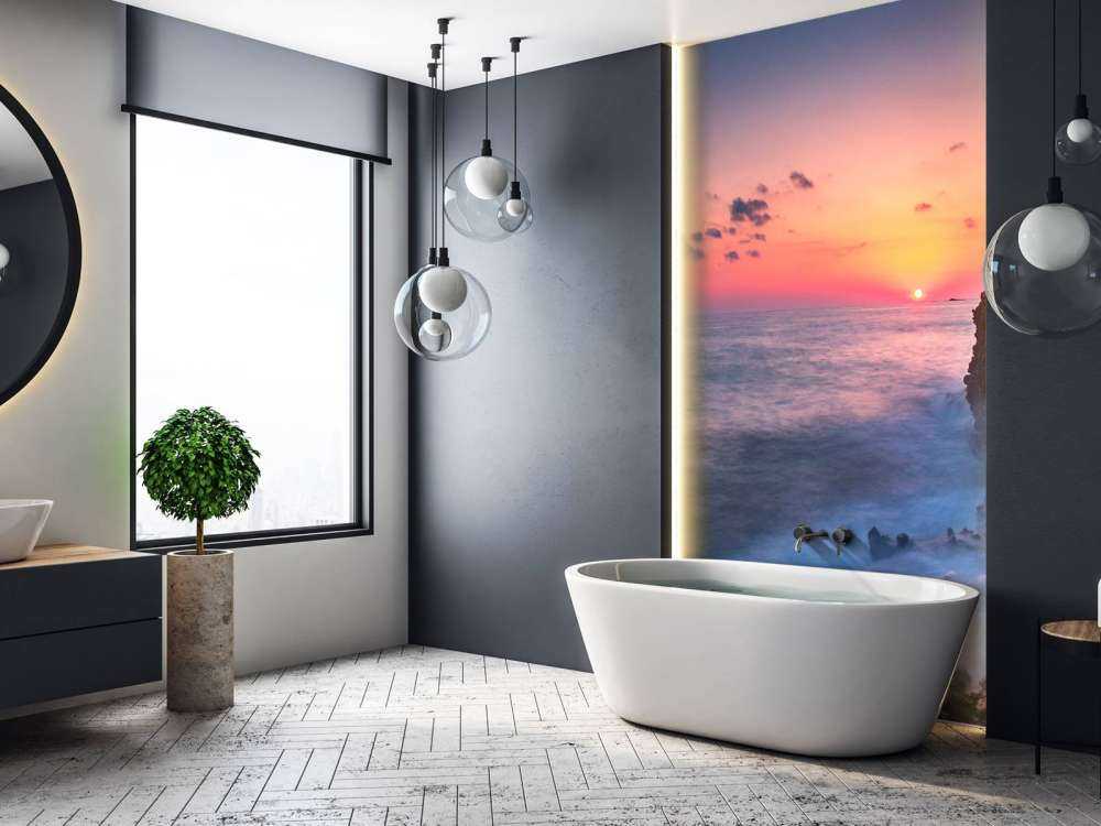 Côte de lave dans la lumière du soir.