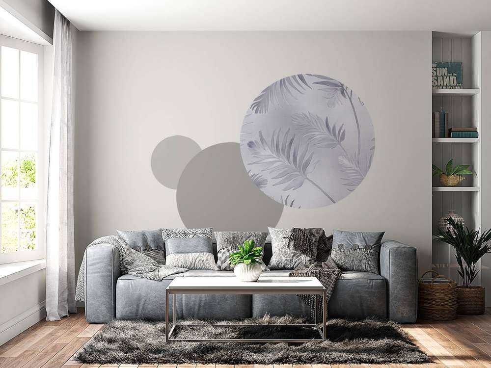 Feuilles dorées sur un bleu pâle foncé