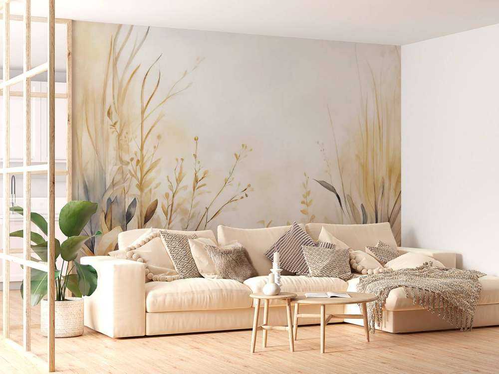 Jardin de paix - jaune doré