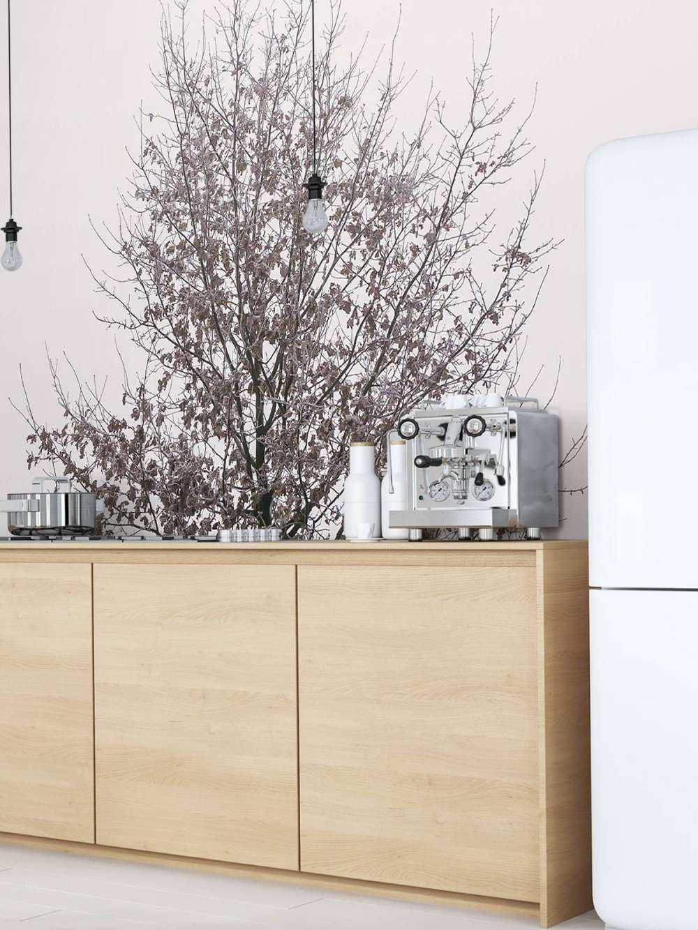 Paysage d'hiver minimaliste