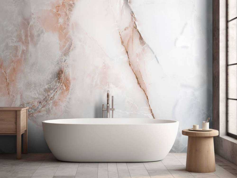 Marbre avec une teinte rose