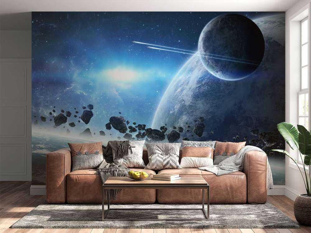 Lever de soleil dans l'espace