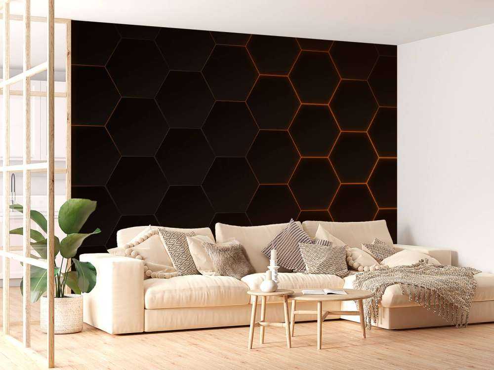 Hexagones abstraits