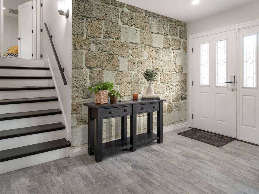 Mur avec de grosses briques