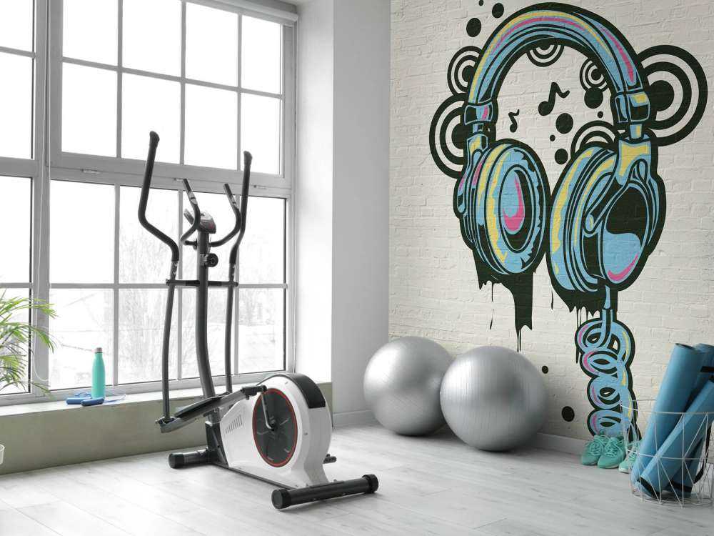 Casque d'écoute graffiti