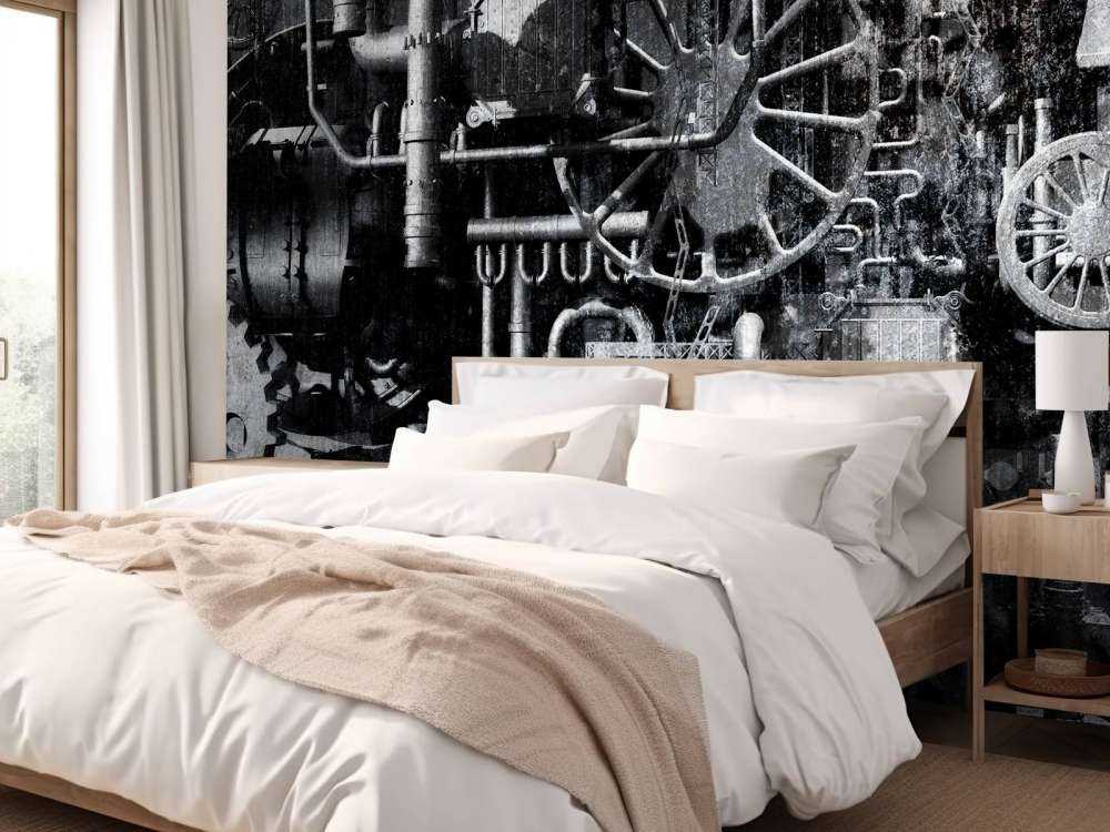 Ancienne salle des machines d'un train