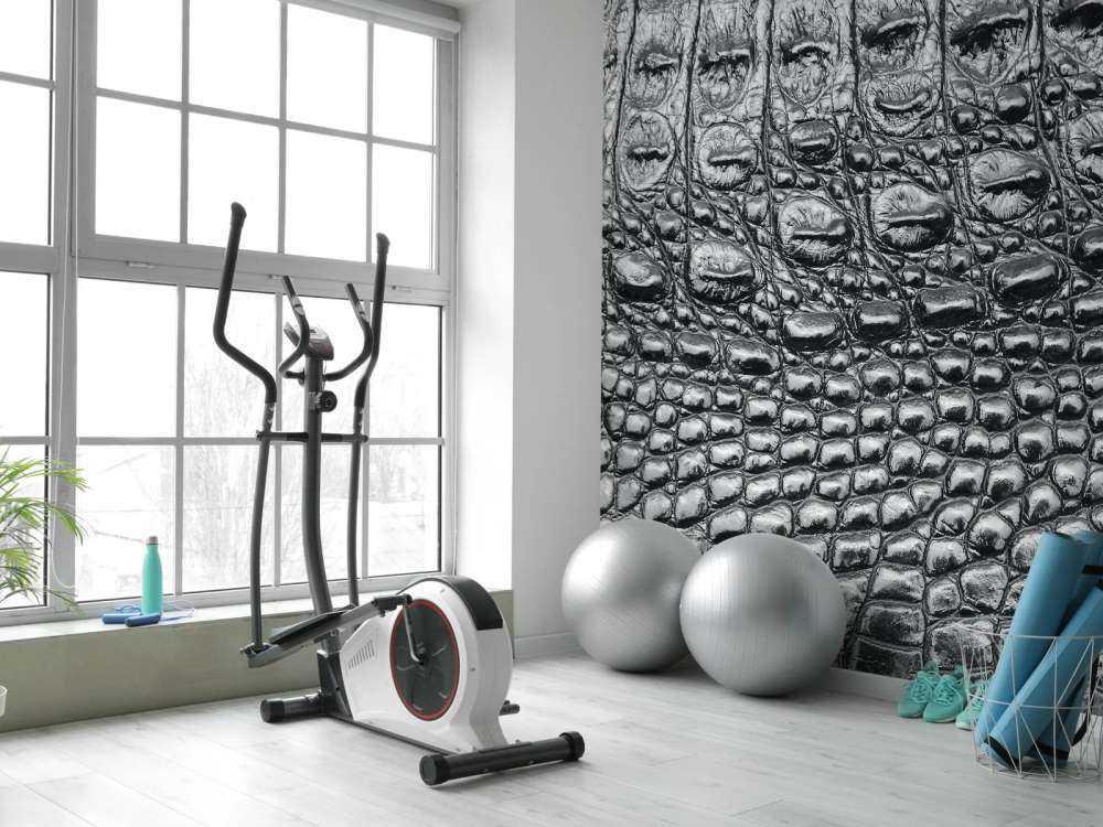 Peau de crocodile noir