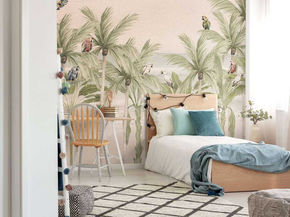 Perroquets sur la plage