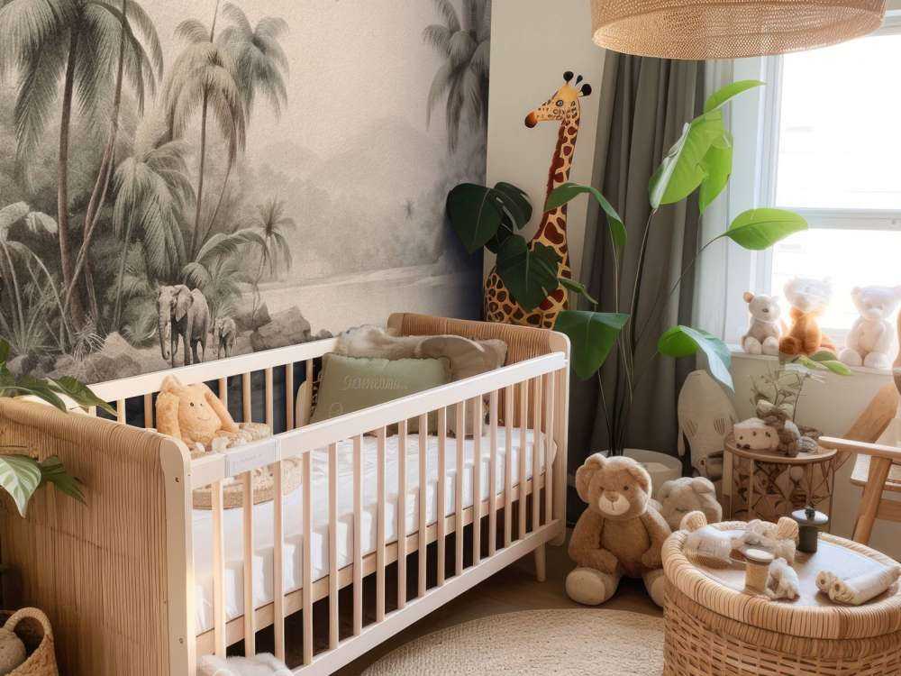 Paysage de jungle avec animaux