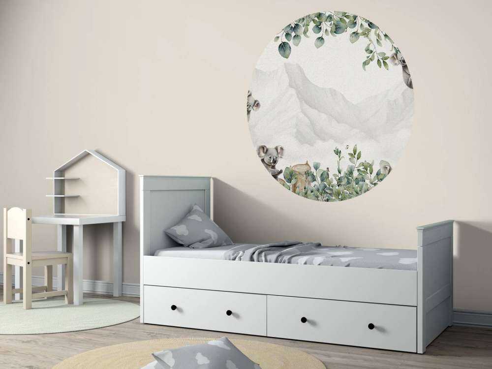 Paysage de koalas en couleurs