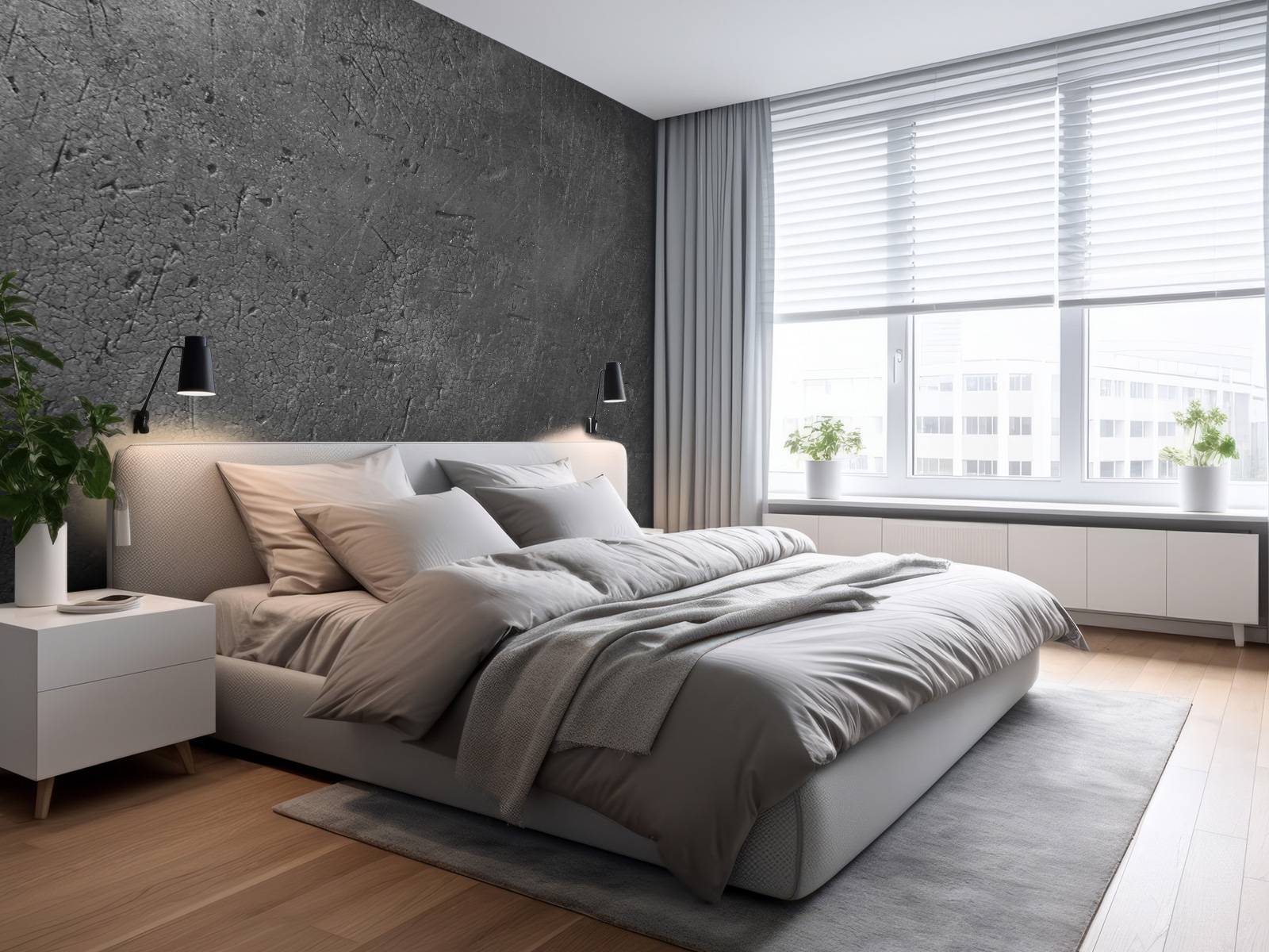Mur en béton gris