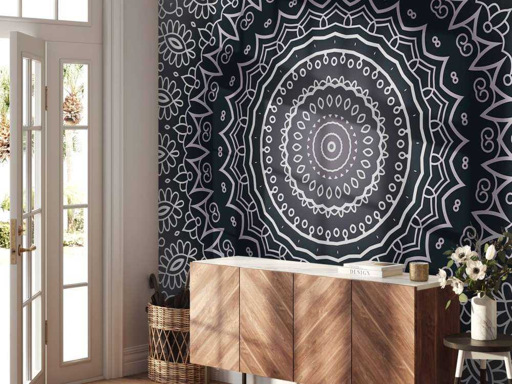 Grey mandala