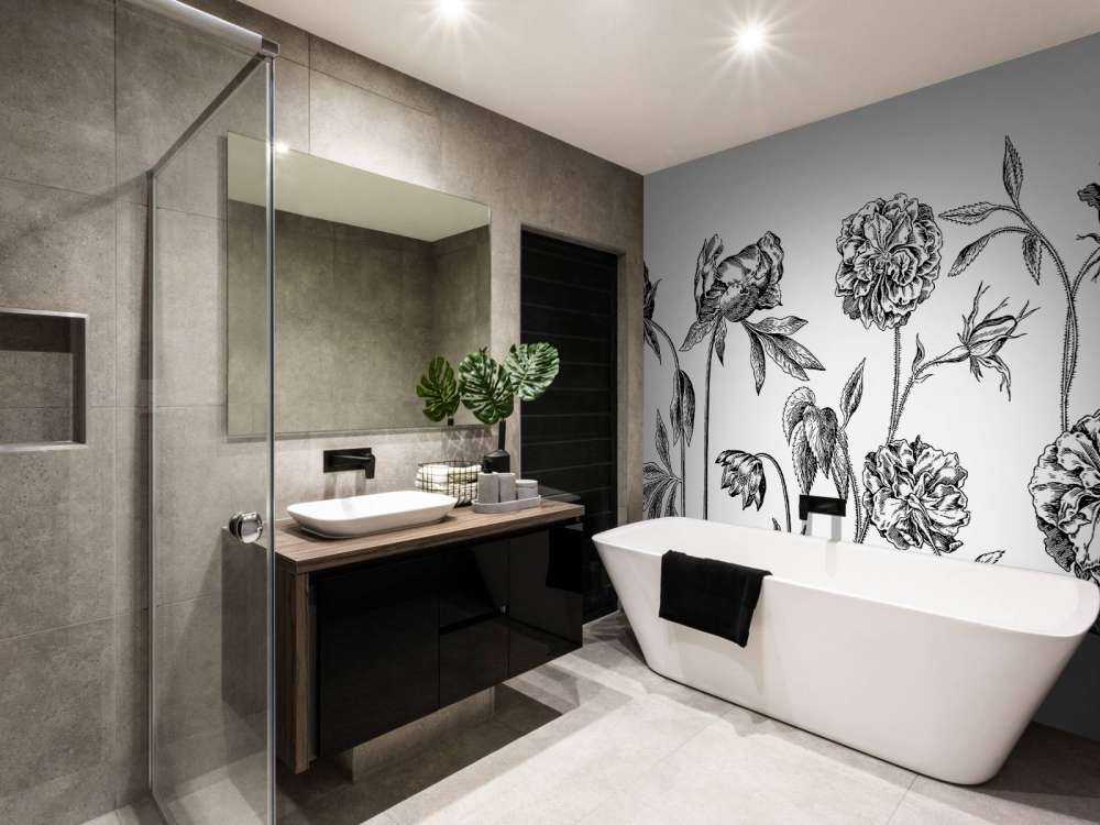 Historic flower drawings black and white rep
