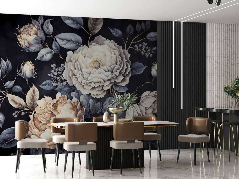 baroque, floral, grand et sombre