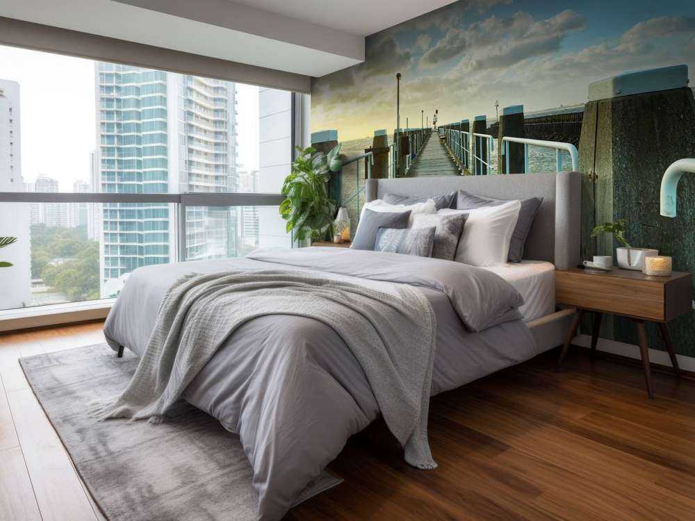 Échafaudages sur la côte