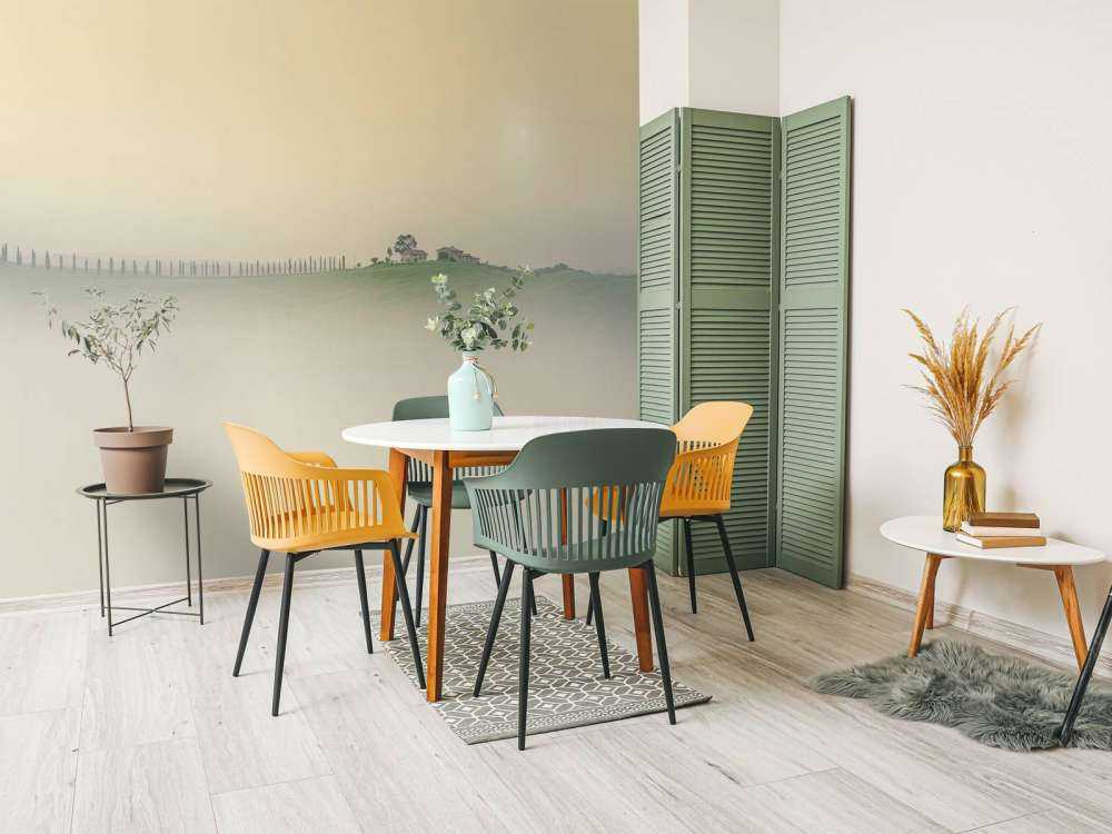 Paysage italien brumeux