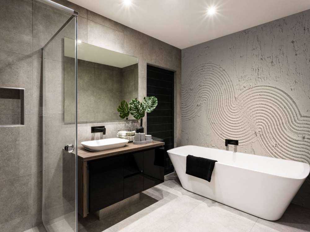 Texture jardin zen en lin