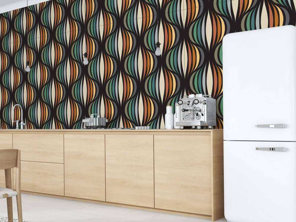 Motif de style rétro