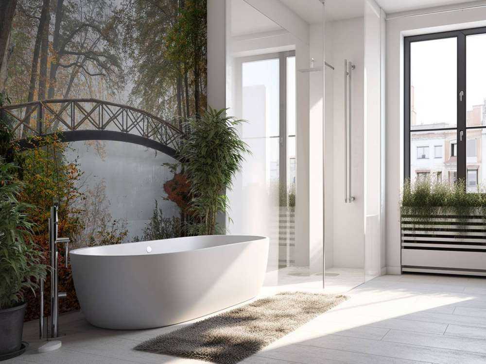 Petit pont entre les arbres